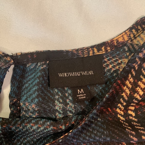 Plaid Work Blouse - Picture 2 of 4